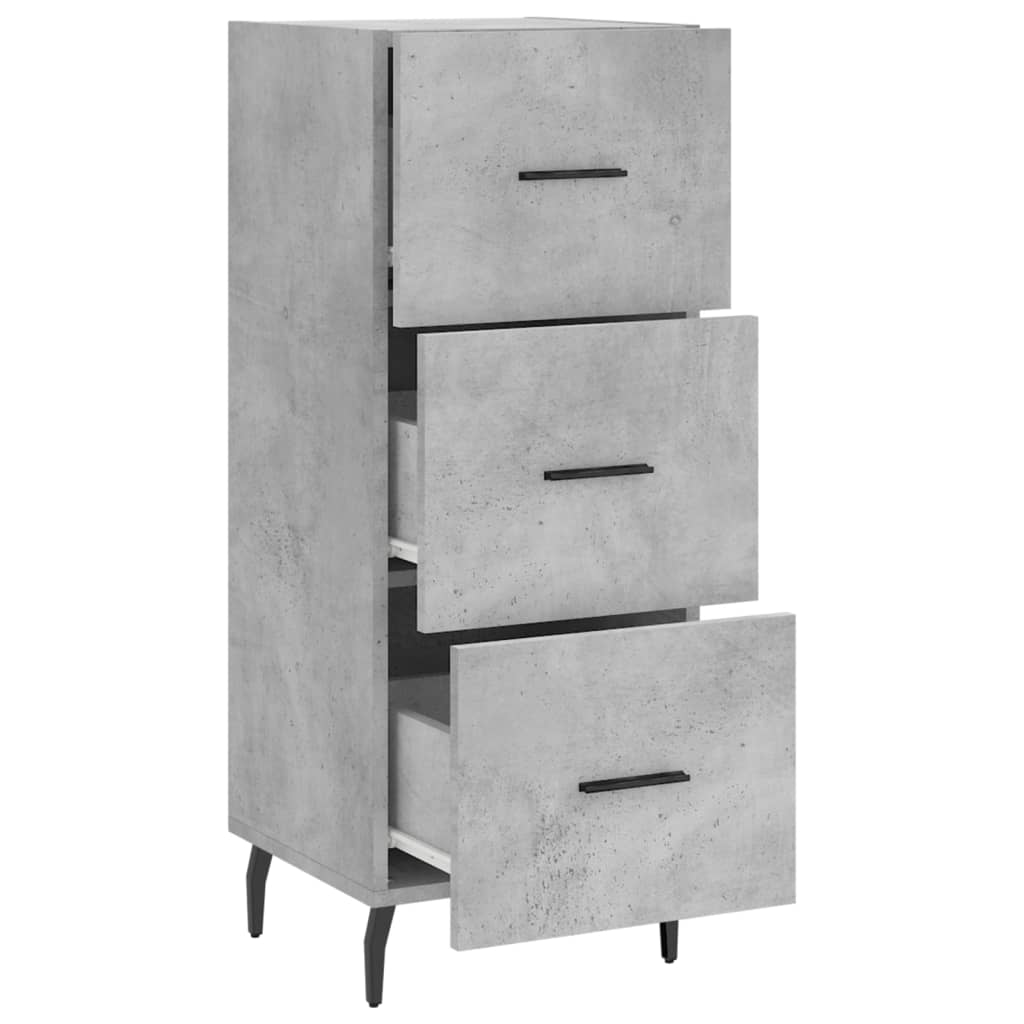 vidaXL Sideboard Concrete Grey 34,5x34x90 cm Engineered Wood