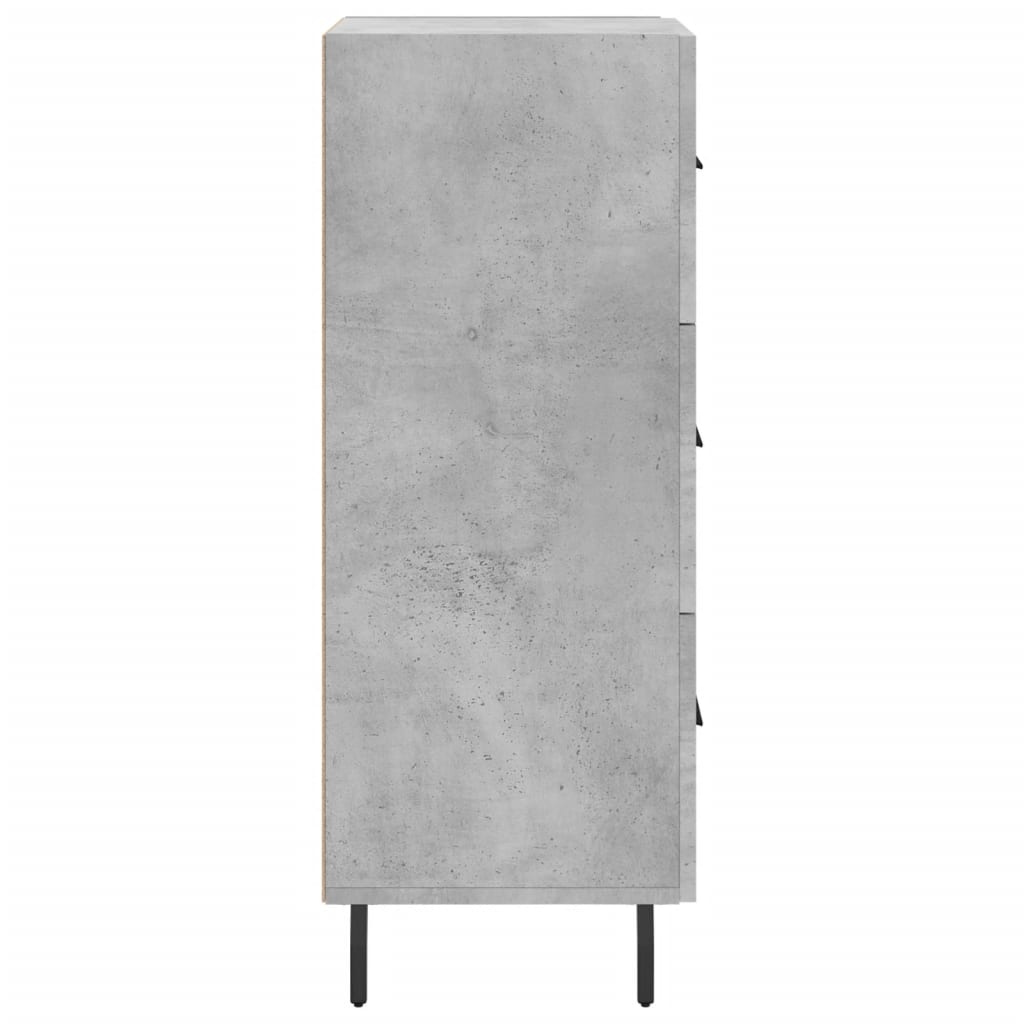 vidaXL Sideboard Concrete Grey 34,5x34x90 cm Engineered Wood