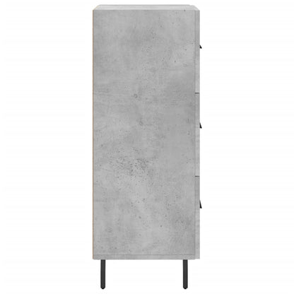 vidaXL Sideboard Concrete Grey 34,5x34x90 cm Engineered Wood