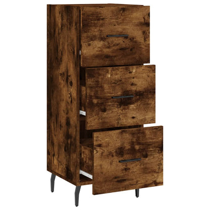 vidaXL Sideboard Smoked Oak 34,5x34x90 cm Engineered Wood