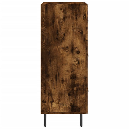 vidaXL Sideboard Smoked Oak 34,5x34x90 cm Engineered Wood