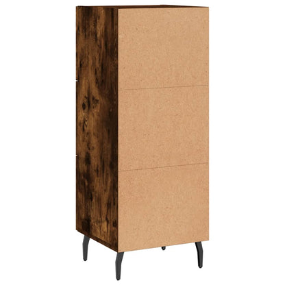 vidaXL Sideboard Smoked Oak 34,5x34x90 cm Engineered Wood