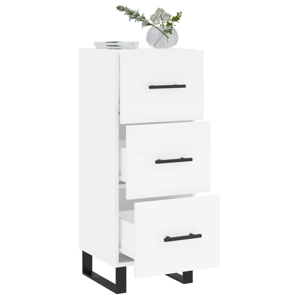 vidaXL Sideboard White 34.5x34x90 cm Engineered Wood