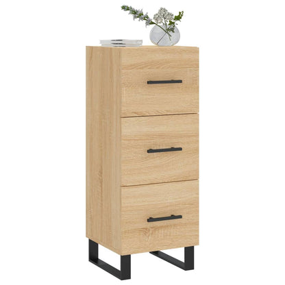 vidaXL Sideboard Sonoma Oak 34.5x34x90 cm Engineered Wood