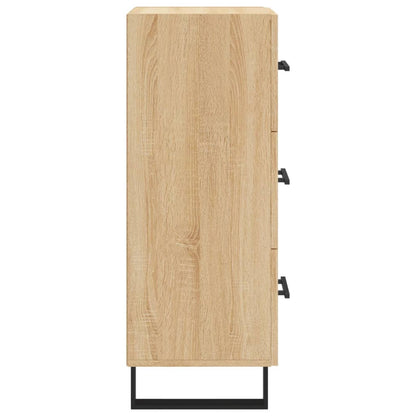 vidaXL Sideboard Sonoma Oak 34.5x34x90 cm Engineered Wood