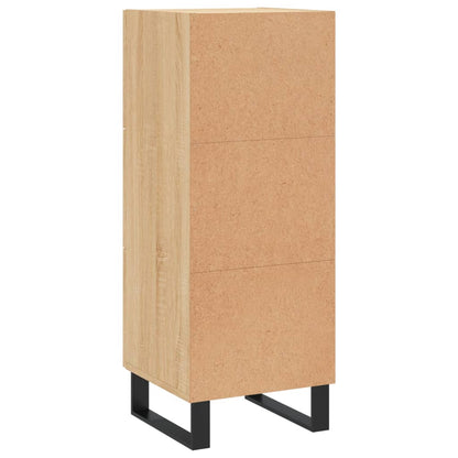 vidaXL Sideboard Sonoma Oak 34.5x34x90 cm Engineered Wood