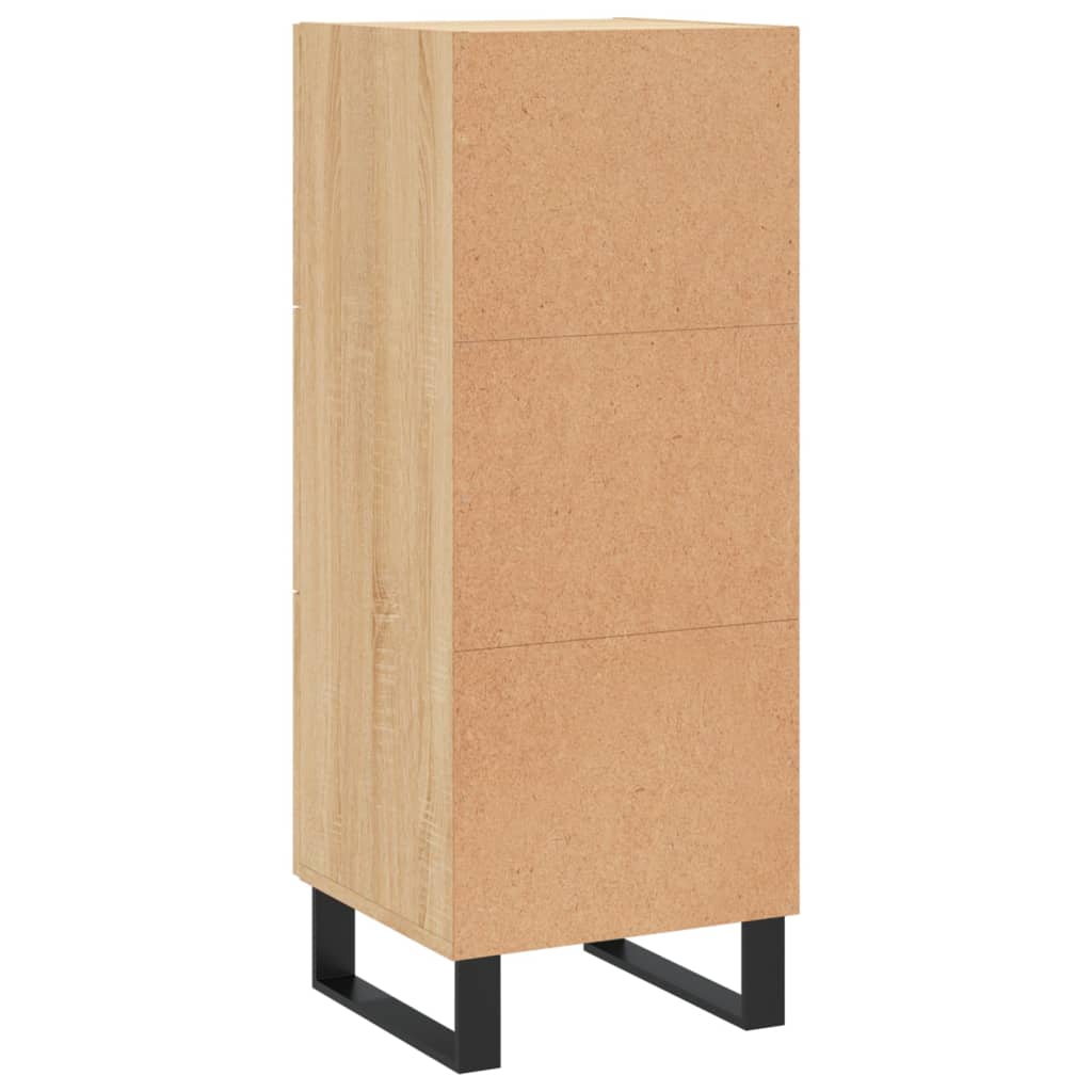 vidaXL Sideboard Sonoma Oak 34,5x34x90 cm Engineered Wood