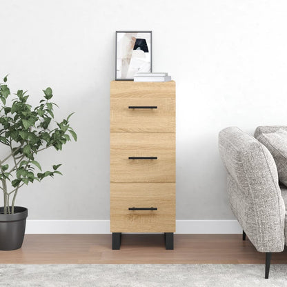 vidaXL Sideboard Sonoma Oak 34.5x34x90 cm Engineered Wood