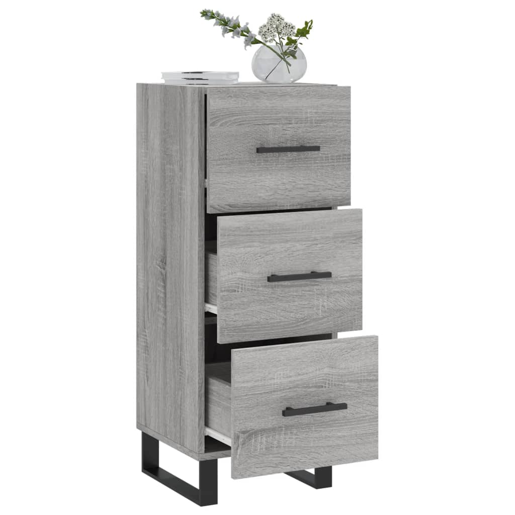 vidaXL Sideboard Grey Sonoma 34,5x34x90 cm Engineered Wood