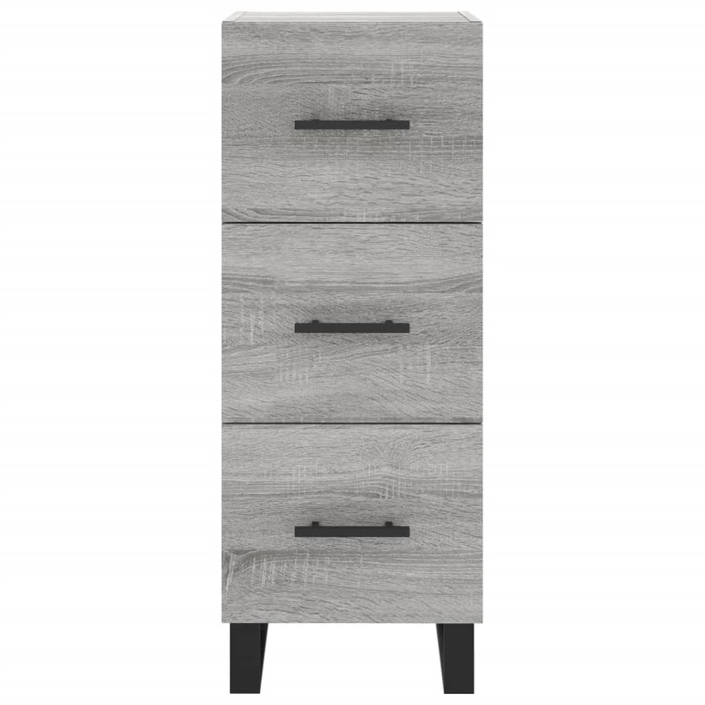 vidaXL Sideboard Grey Sonoma 34.5x34x90 cm Engineered Wood