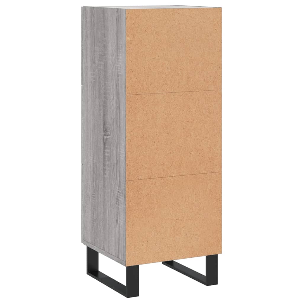 vidaXL Sideboard Grey Sonoma 34,5x34x90 cm Engineered Wood