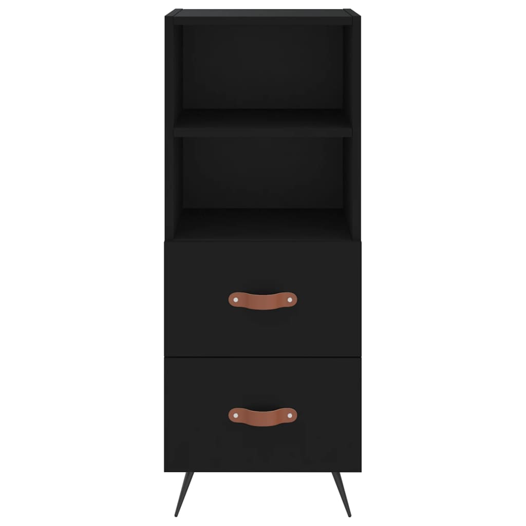 vidaXL Sideboard Black 34.5x34x90 cm Engineered Wood