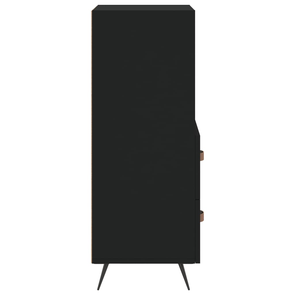 vidaXL Sideboard Black 34.5x34x90 cm Engineered Wood