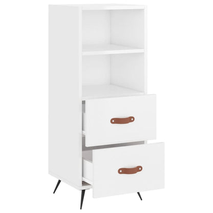 vidaXL Sideboard High Gloss White 34.5x34x90 cm Engineered Wood