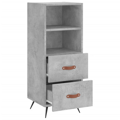 vidaXL Sideboard Concrete Grey 34.5x34x90 cm Engineered Wood