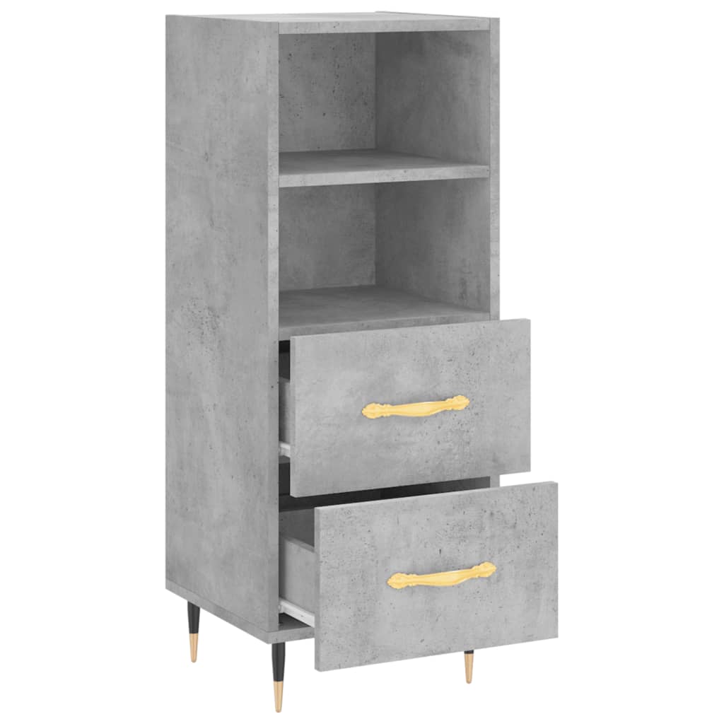 vidaXL Sideboard Concrete Grey 34.5x34x90 cm Engineered Wood