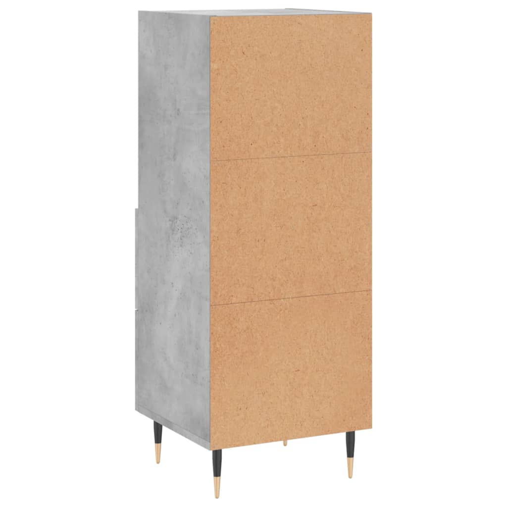 vidaXL Sideboard Concrete Grey 34.5x34x90 cm Engineered Wood