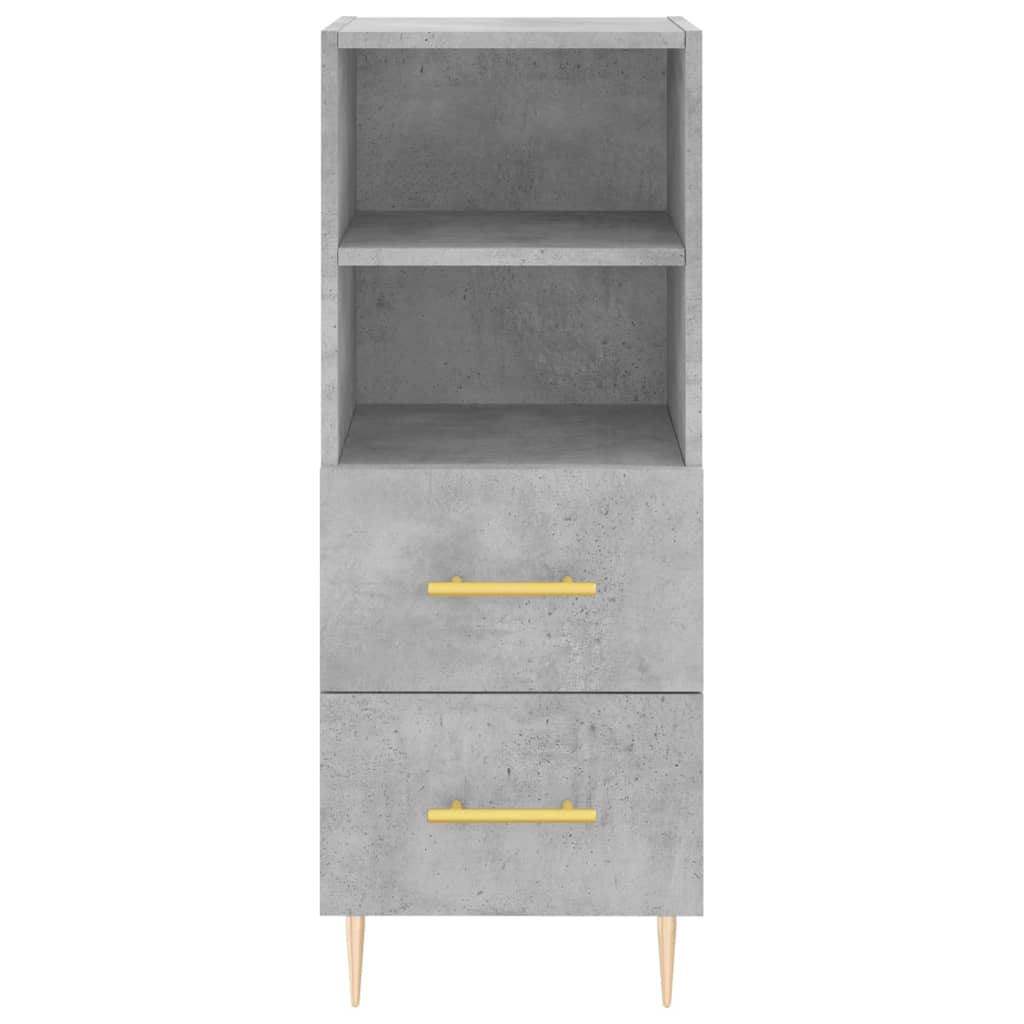 vidaXL Sideboard Concrete Grey 34.5x34x90 cm Engineered Wood