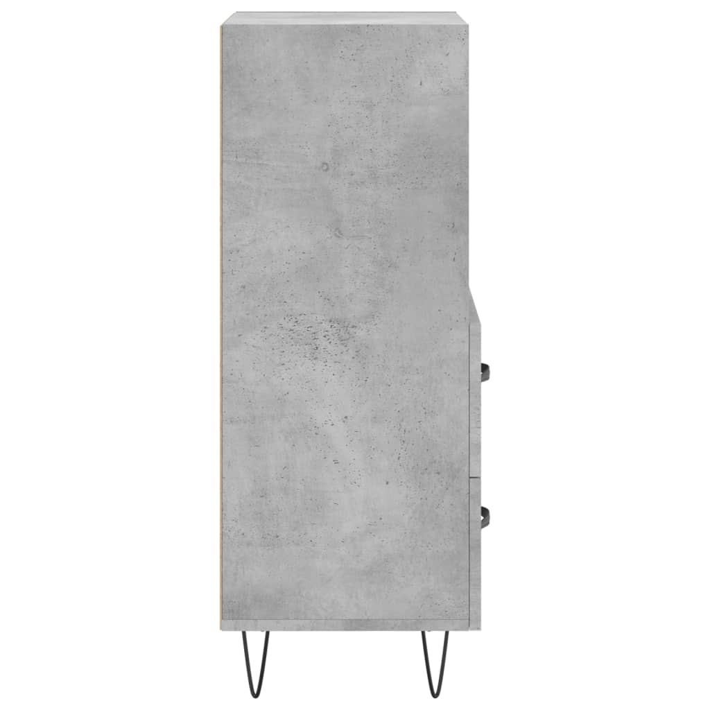 vidaXL Sideboard Concrete Grey 34.5x34x90 cm Engineered Wood