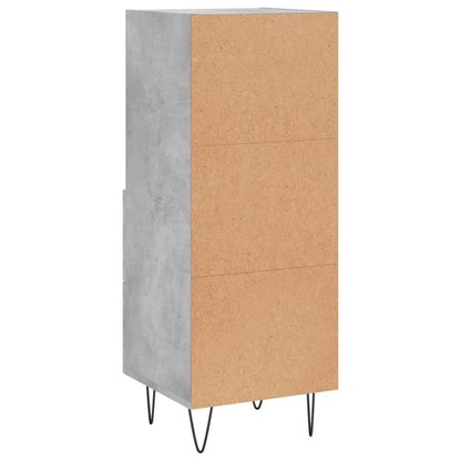 vidaXL Sideboard Concrete Grey 34.5x34x90 cm Engineered Wood