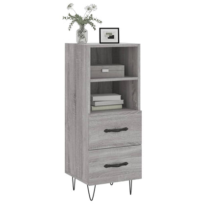 vidaXL Sideboard Grey Sonoma 34.5x34x90 cm Engineered Wood