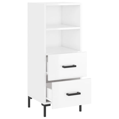 vidaXL Sideboard High Gloss White 34,5x34x90 cm Engineered Wood