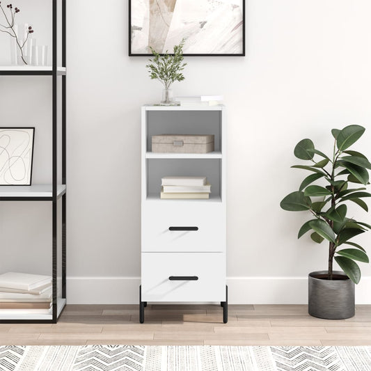 vidaXL Sideboard White 34.5x34x90 cm Engineered Wood
