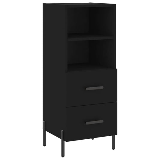 vidaXL Sideboard Black 34.5x34x90 cm Engineered Wood