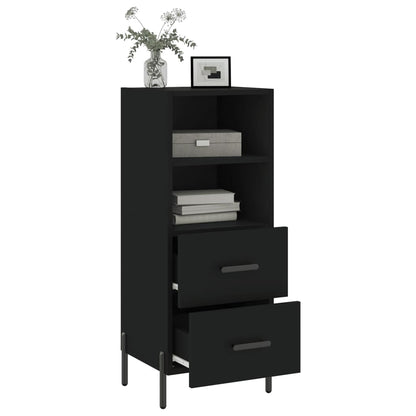 vidaXL Sideboard Black 34.5x34x90 cm Engineered Wood