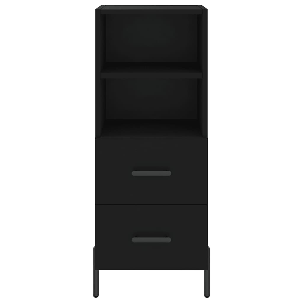 vidaXL Sideboard Black 34.5x34x90 cm Engineered Wood