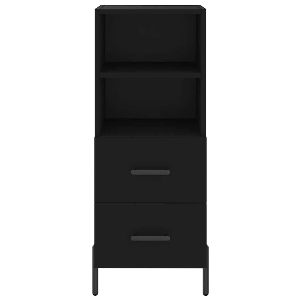 vidaXL Sideboard Black 34.5x34x90 cm Engineered Wood