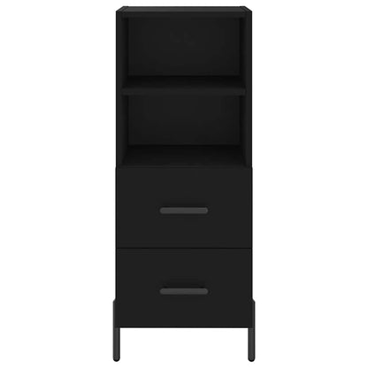 vidaXL Sideboard Black 34.5x34x90 cm Engineered Wood