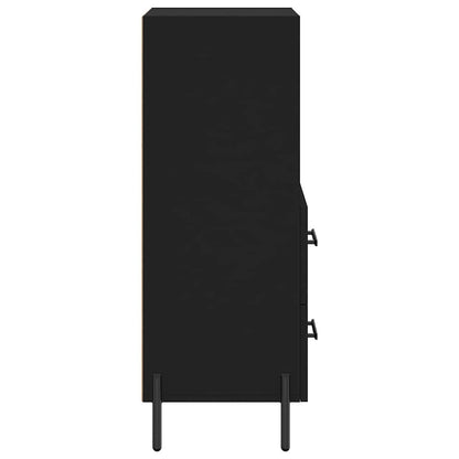 vidaXL Sideboard Black 34.5x34x90 cm Engineered Wood