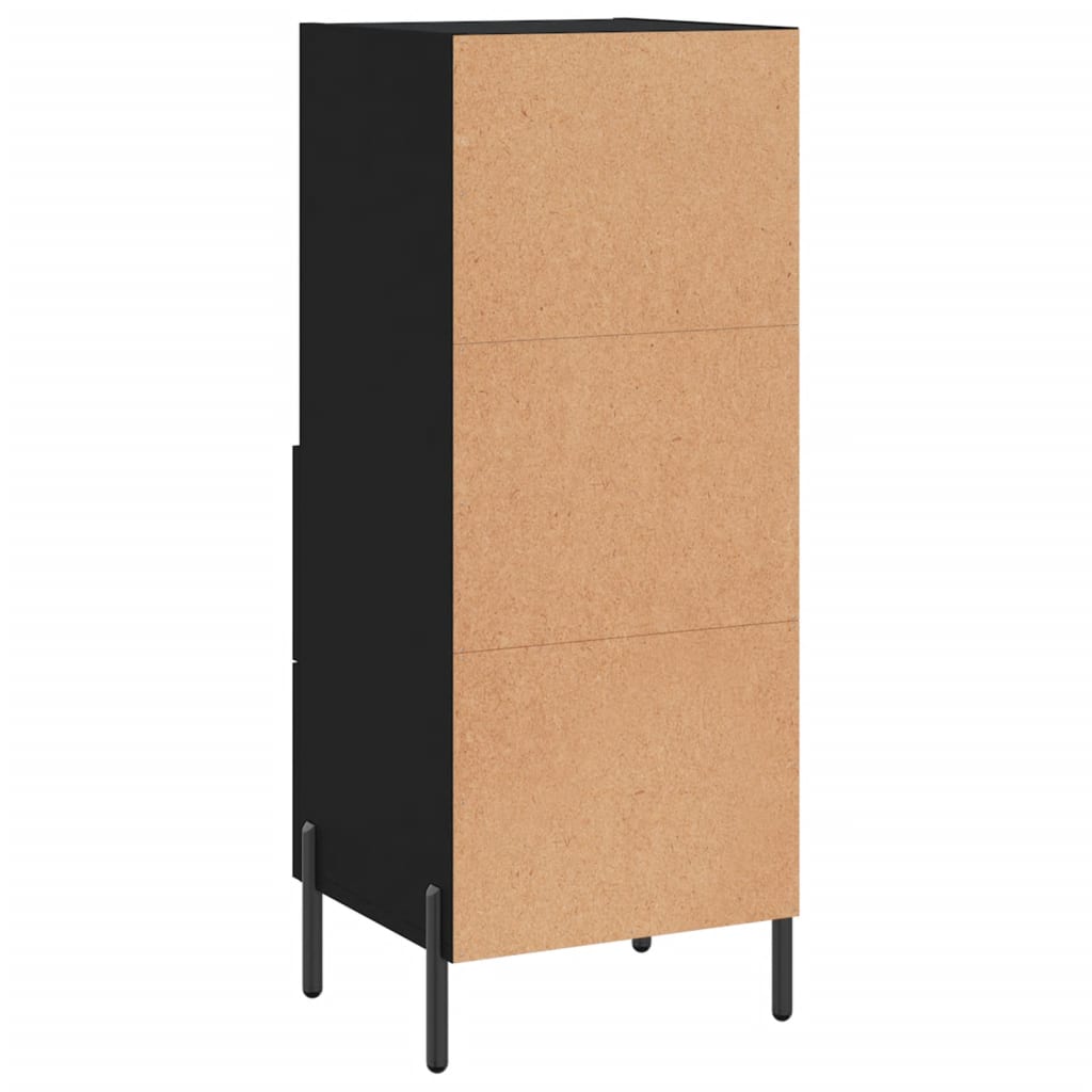 vidaXL Sideboard Black 34.5x34x90 cm Engineered Wood