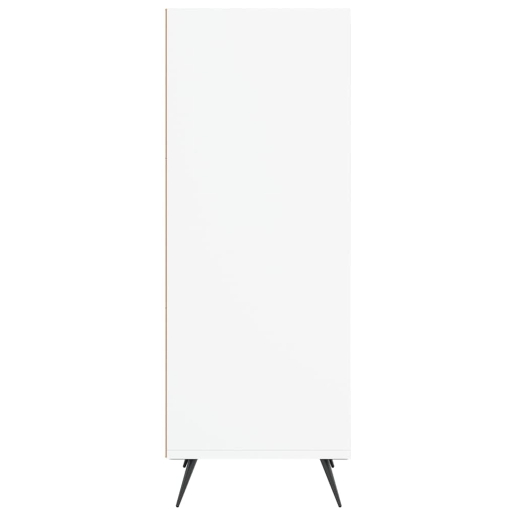 vidaxL Shelf Cabinet White 34.5x32.5x90 cm Engineered Wood