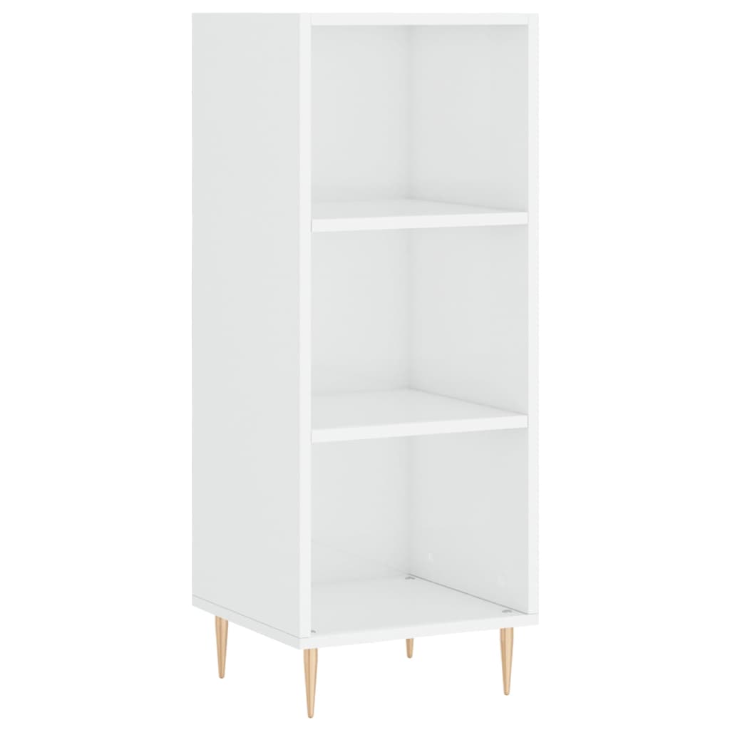 vidaXL Sideboard High Gloss White 34.5x32.5x90 cm Engineered Wood