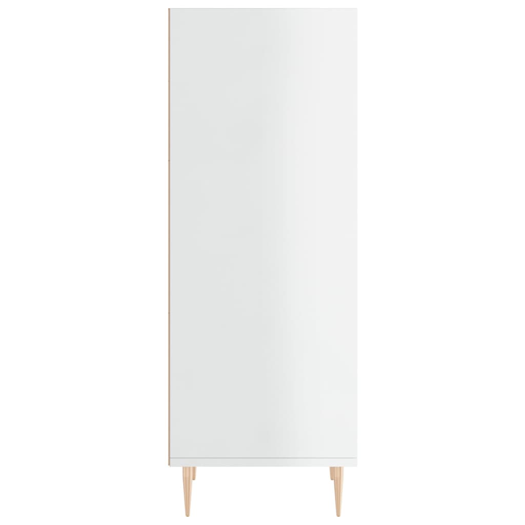 vidaXL Sideboard High Gloss White 34.5x32.5x90 cm Engineered Wood