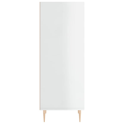 vidaXL Sideboard High Gloss White 34.5x32.5x90 cm Engineered Wood