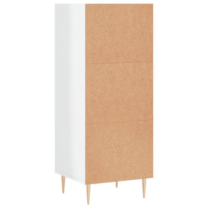 vidaXL Sideboard High Gloss White 34.5x32.5x90 cm Engineered Wood