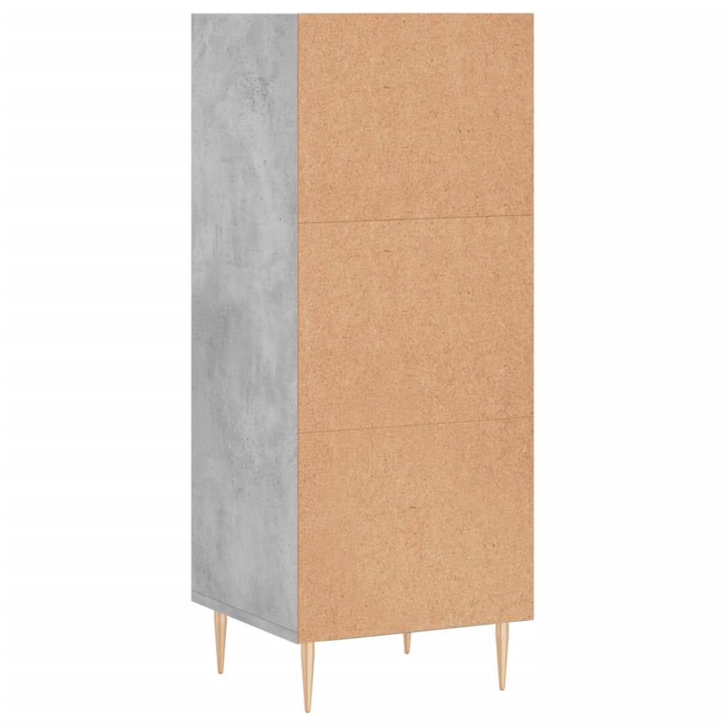vidaXL Sideboard Concrete Grey 34.5x32.5x90 cm Engineered Wood