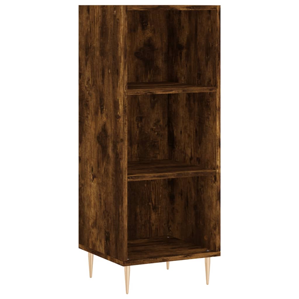 vidaXL Sideboard Smoked Oak 34.5x32.5x90 cm Engineered Wood