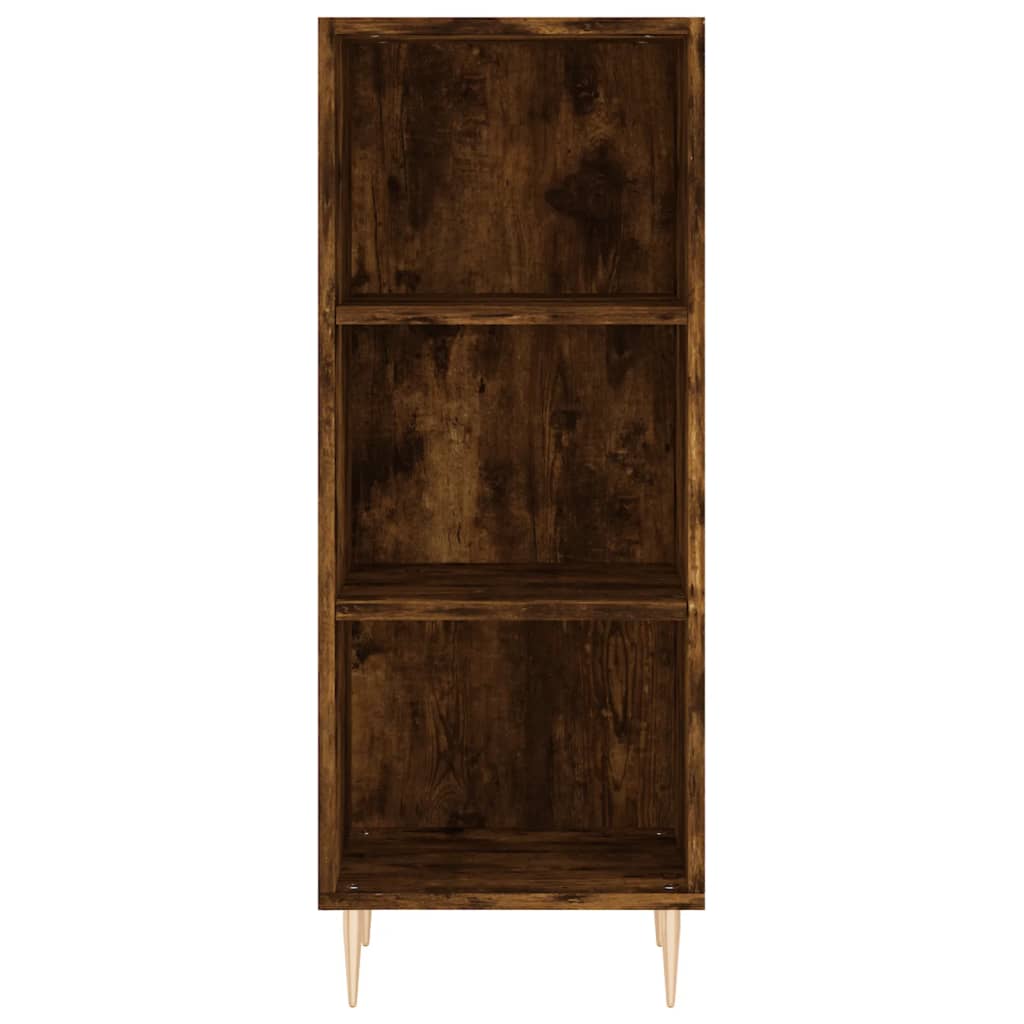 vidaXL Sideboard Smoked Oak 34.5x32.5x90 cm Engineered Wood