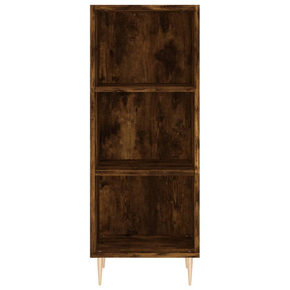 vidaXL Sideboard Smoked Oak 34.5x32.5x90 cm Engineered Wood