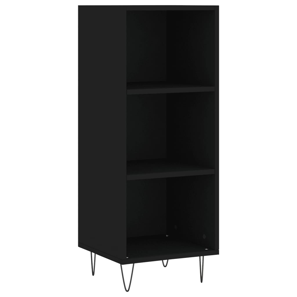 vidaXL Sideboard Black 34.5x32.5x90 cm Engineered Wood