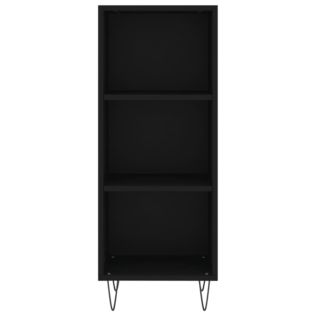 vidaXL Sideboard Black 34.5x32.5x90 cm Engineered Wood
