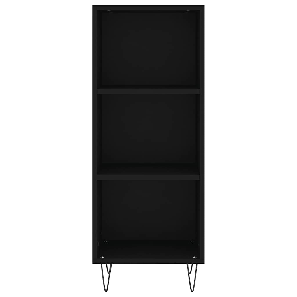 vidaXL Sideboard Black 34.5x32.5x90 cm Engineered Wood