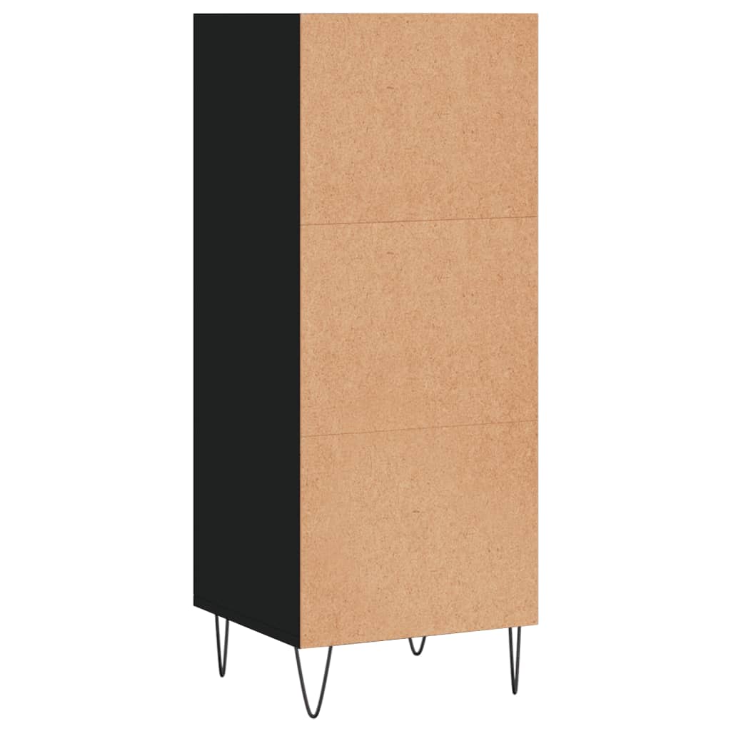 vidaXL Sideboard Black 34.5x32.5x90 cm Engineered Wood