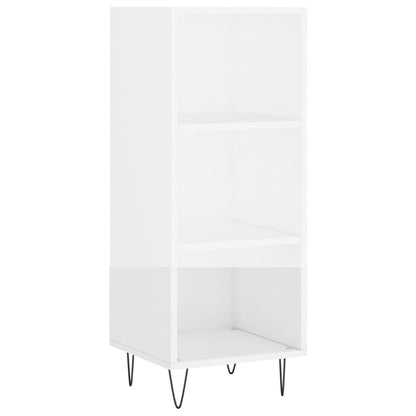 vidaXL Sideboard High Gloss White 34.5x32.5x90 cm Engineered Wood