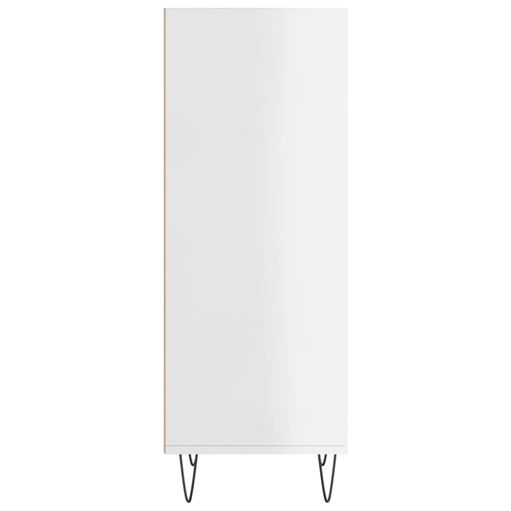 vidaXL Sideboard High Gloss White 34.5x32.5x90 cm Engineered Wood