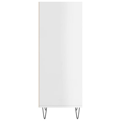 vidaXL Sideboard High Gloss White 34.5x32.5x90 cm Engineered Wood